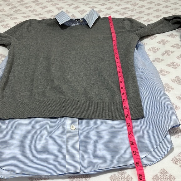 Theory 'Deverlyn' Cashmere/Cotton Layered Look Sweater - Picture 11 of 14